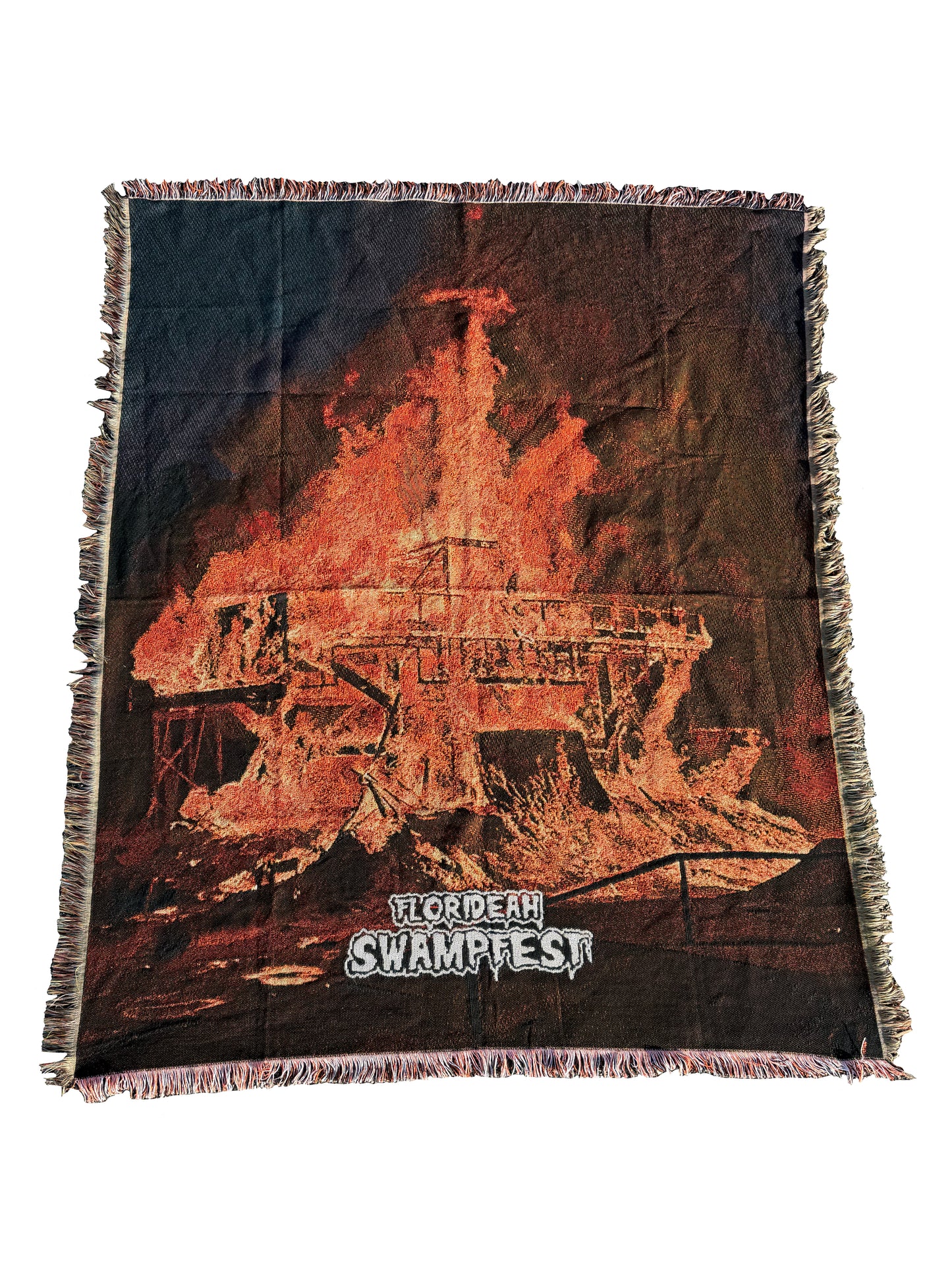 2026 Swampfest Fire Woven Blanket