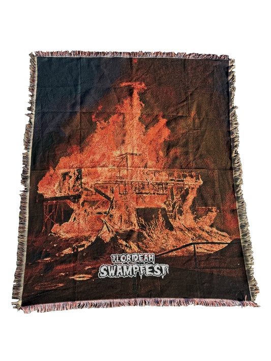 2026 Swampfest Fire Woven Blanket
